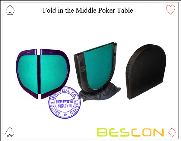 Falte den Middle Poker Tisch-3 Fold in the Middle Poker Table-3
