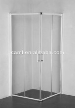 CAML portable glass shower stall enclosure with tray
