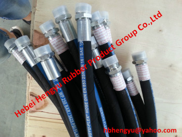 Hydraulic hose with fitting as hose assemble