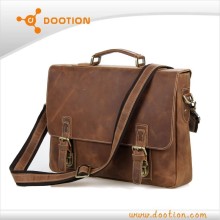 Top quality genuine leather men handbag 2015