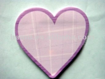Heart Shape Sticky Notes Memo Pad