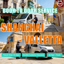 Door to Door Cargo from Shanghai to Malta