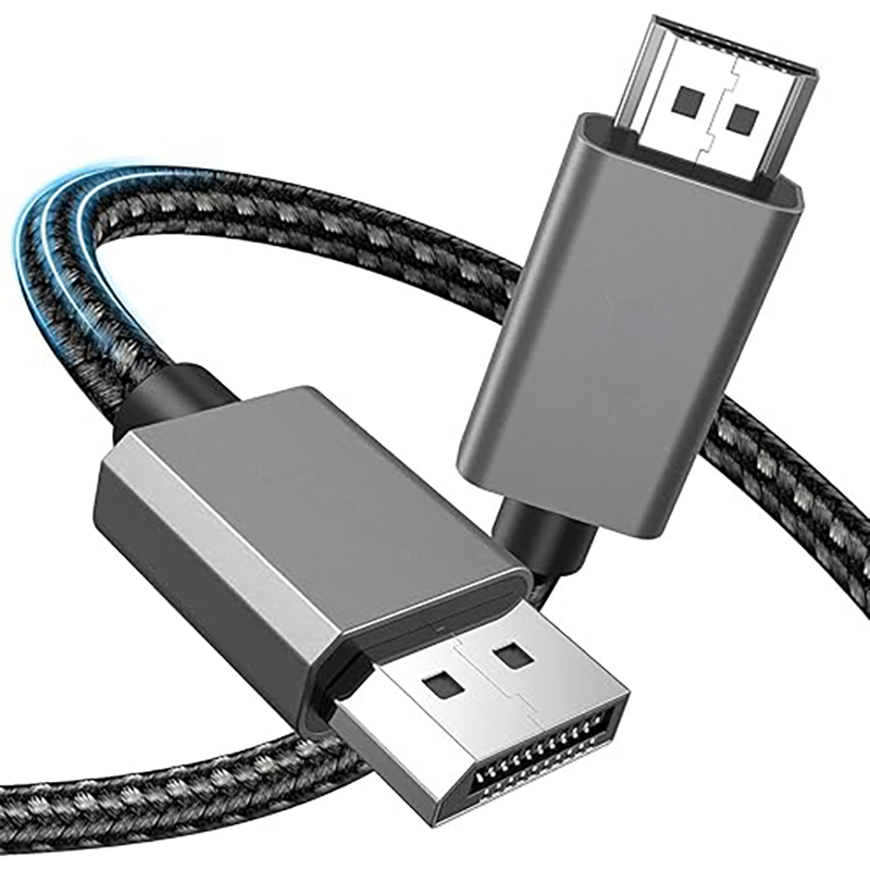 DisplayPort Braided Cable with USB Type-C Connector