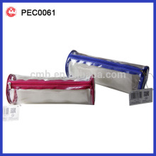 transparent clear wide use school exam stationery case