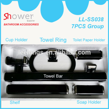 Leelongs LL-SS038k Black Colored Plastic bathroom accessories with cheap price