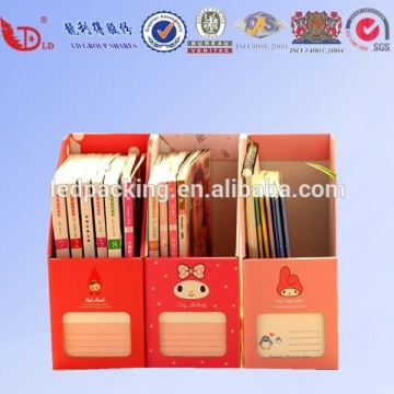 corrugated a4 file box and book dispaly box