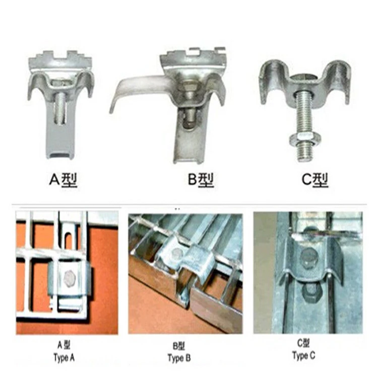 Three Types Grating Clips (A, B, C) , Suitable for Steel Grating