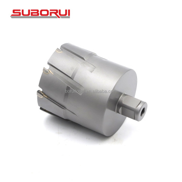 SUBORUI 70mm Big Size Weldon Shank TCT Mag Drill Bit for Magnetic Base Drill