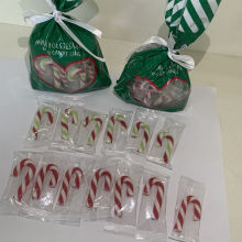 OEM Mini Christmas Candy Canes and Dried Candy Bars in Cute Bags and Boxes