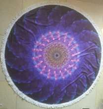 Microfiber Printed Beach Fabric with Tassels