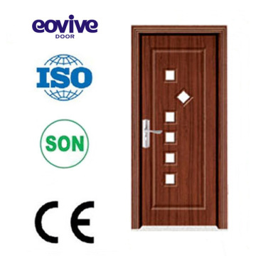 high quality carving design bathroom wooden swing single leaf PVC door