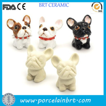 Unpainted Ceramic DIY French Bulldog