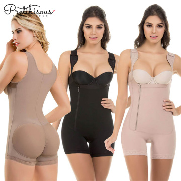 Open-Bust Mid-Thigh Shaper Bodysuit