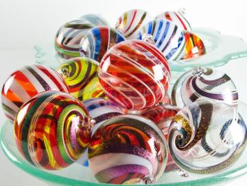 Colorful Murano Glass Ball for Christmas Decoration