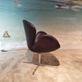 Replica couro Arne Jacobsen Swan Chair