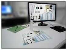 Usb 2.0 Upright Portable Mobile Document Scanner , High Volume