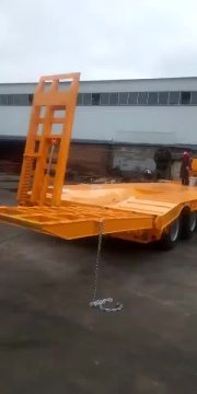 Used 2Axle Lowboy Low Bed semi trailer