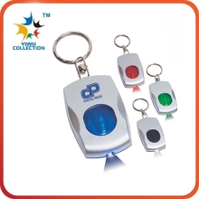 promotional custom flash mini torch plastic led keychain