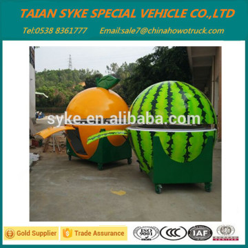 china supplier fiberglass fruit kiosk/food kiosk/orange kiosk