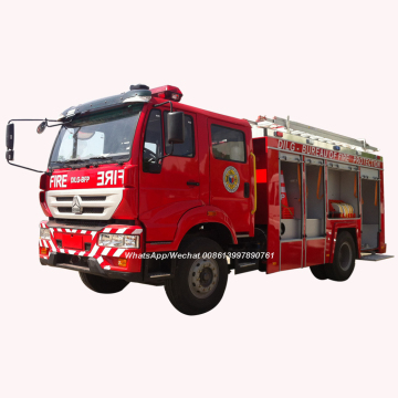 SINOTRUCK 4X2 6000liters Water Foam Fire Truck