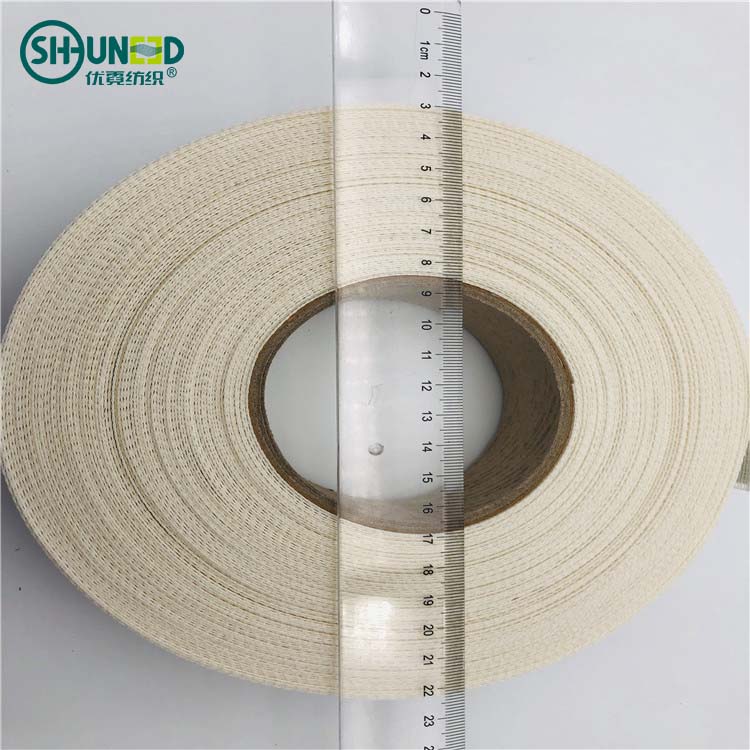 Whole sale 38mm T / C stabilizer interlining Good quality resin interlining for waistband curling interlining for Chiffon,suits