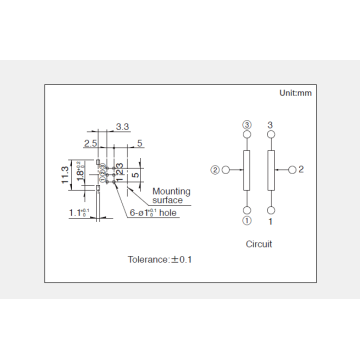 Potenciómetro rotatorio serie rk09l