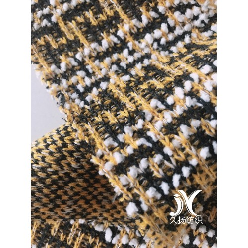 Plaid Jacquard Sweater Fabric