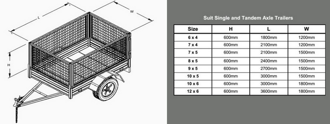 Remolques / remolques de jaula con jaula / caja de servicio pesado jaula de remolque