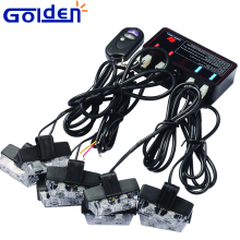 High power remote control hideaway emergency hazard warning led car strobe light kits