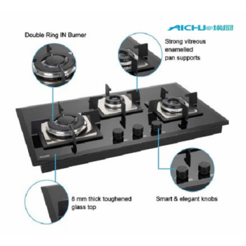 Ignição automática de vidro de Hob de vidro de Glen