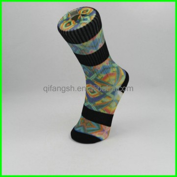 Colorful custom print elite sublimation socks