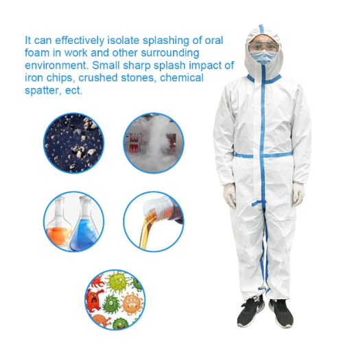 Disposable Non Woven Isolation Gown For Hospital