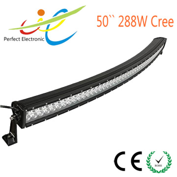 288w 24480lm 50 curved offroad led light bar