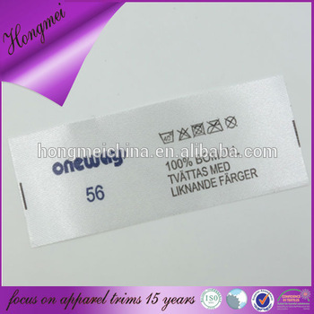 Newest custom woven garment printing labels manufacturer