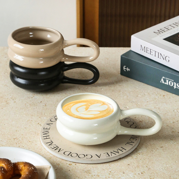 Personalised Nordic Custom Donut Theme Drinkware - Porcelain Tea Cups