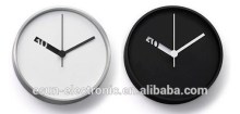 2015 newest design of office wall clock bedroom creative quartz clock Aluminium wall clock