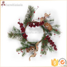 Christmas candle ring, wreath ring, xmas decorative candle ring