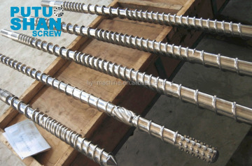 Single screw for recycling material extruder machine