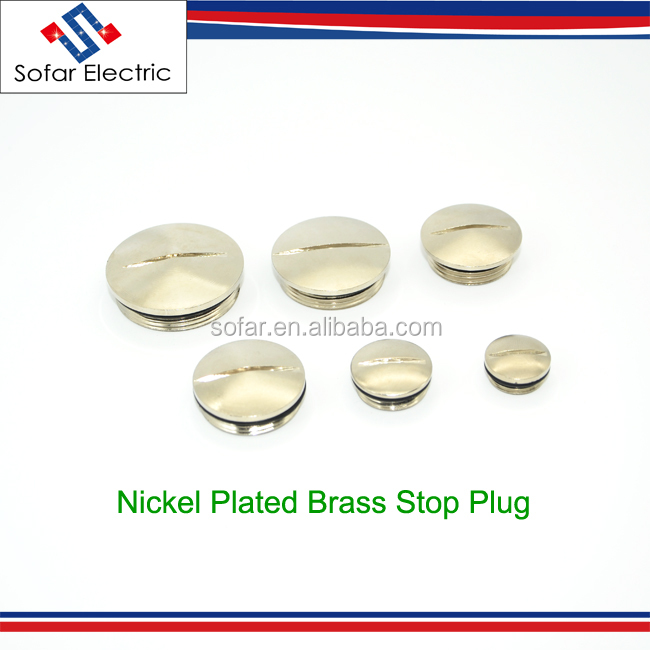 Waterproof Brass/Stainless Metal Cable Gland Stop Plug