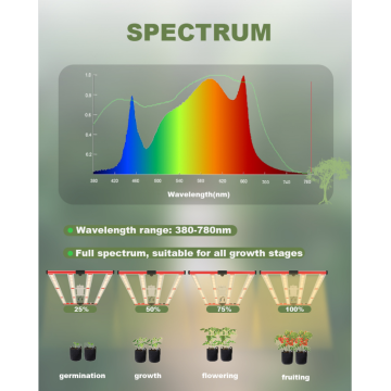 Plantação de luz de cultivo eletrônica de espectro total hidropônico 400w