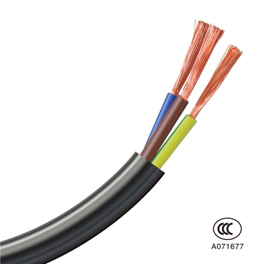 Kobberkerne PVC isoleret fleksibelt kabel RVV