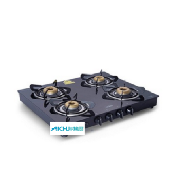 Glen Forged Brass Burner Black Cooktop