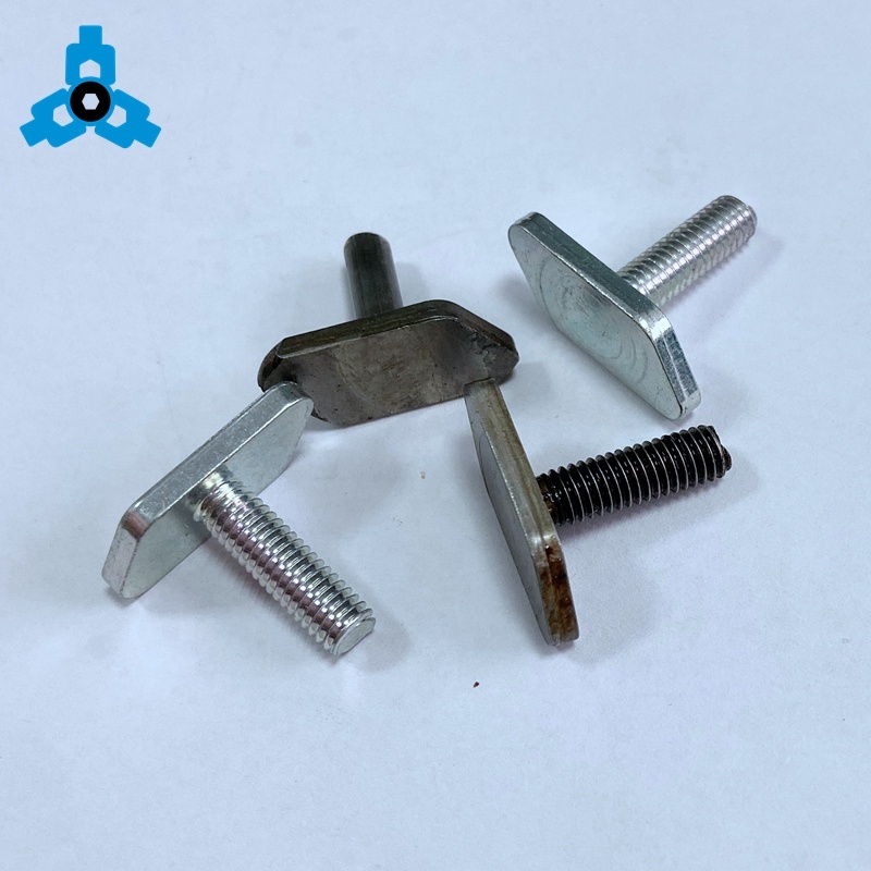 Factory Customized Steel T Shape Head Screws and Bolts With Zinc Plating