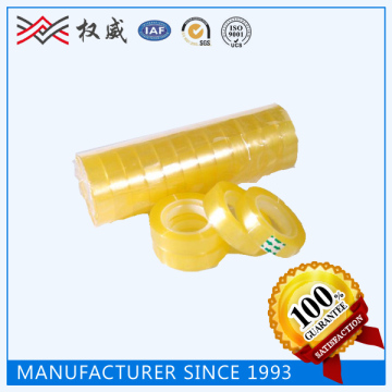 SINGLE SIDED YELLOWISH COLORED OFFICE STATIONERY TAPE