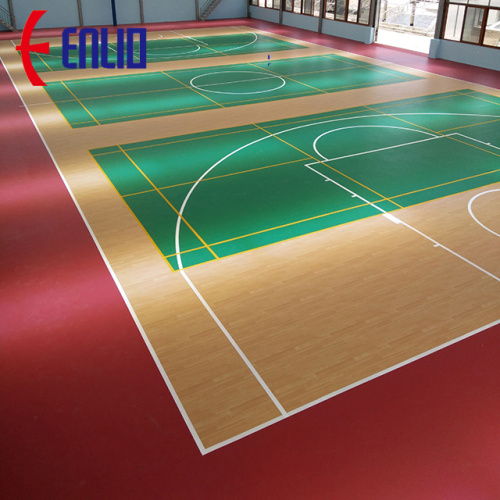 Sol sportif intérieur / Terrain de basket Sponsor de l&#39;ABC