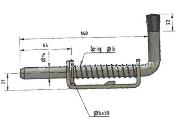 Spring Loaded Shoot Bolt GL-14127C