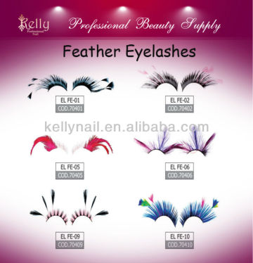 False Eyelashes Decorative Party Eyelashes Crazy Feather Eyelashes