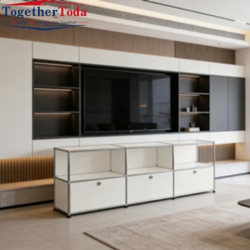 Shelves for Living Room & Dining Modular Metal Bookshelf Storage Cabinet for Living Room & Dining