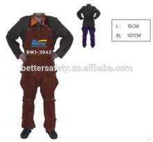 Competitive Mens Brown Long Split cowhide Leather Welding Chaps