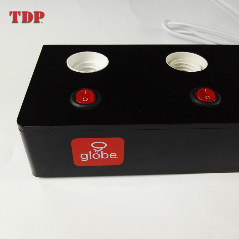 E27 Black Custom Design Acrylic Bulb/Lamp Tester Holder Display